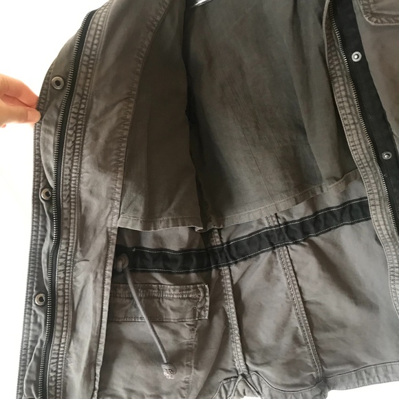 LUCKY BRAND Gray Utility Jacket Size Small - Picture 6 of 11